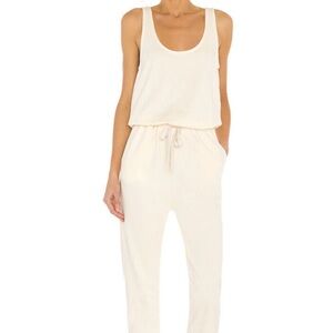 Vitamin A Womens cream Avalon fleece lined jumpsuit XS